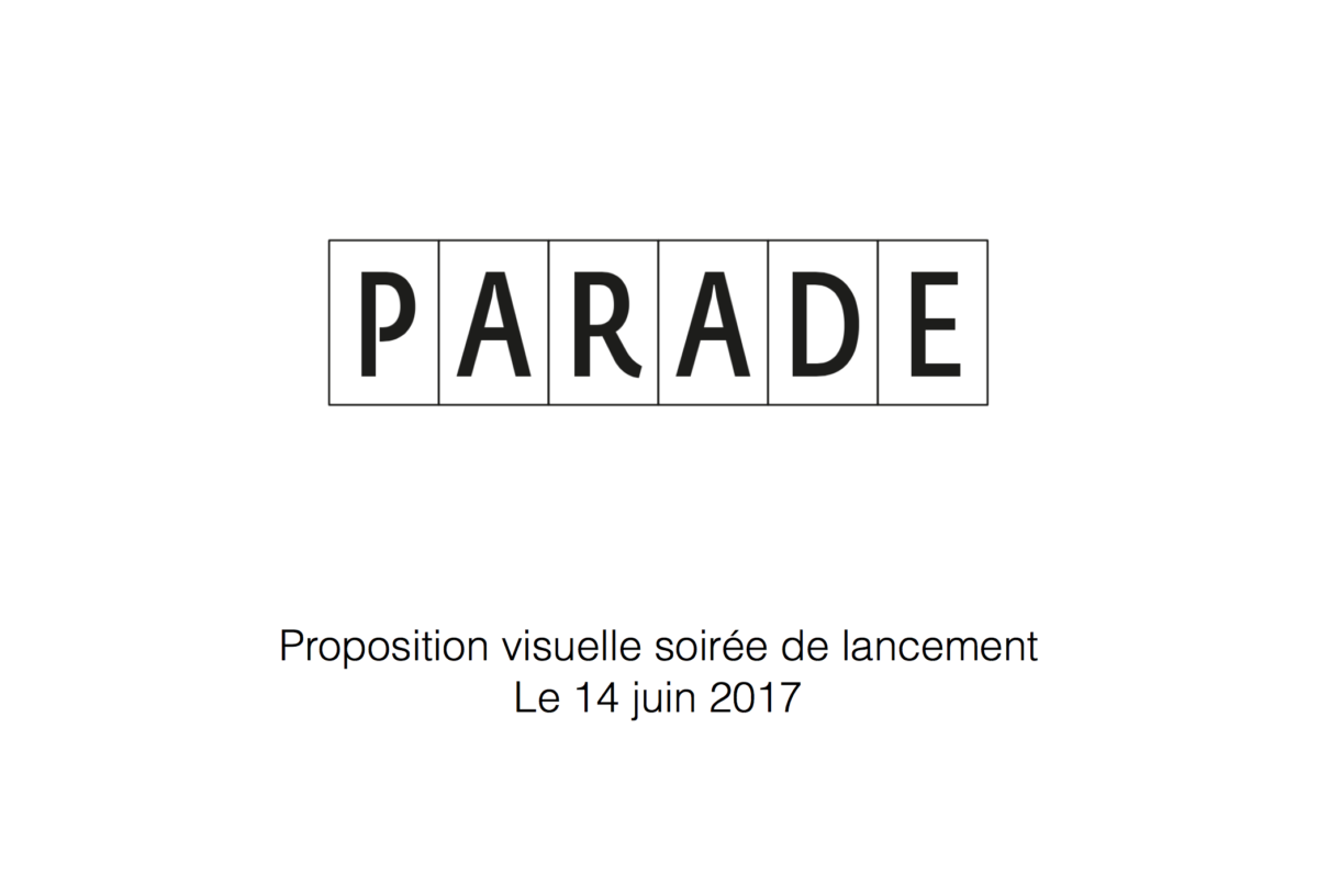 soirée de lancement, agence Parade